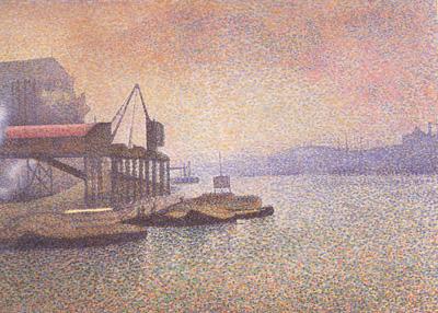 Georges Lemmen View of the Thames (nn02) oil painting picture